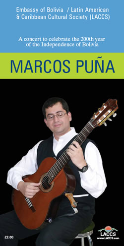 MARCOS PUÑA, Guitar Programme Cover