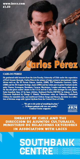 Concert Programme - Perez