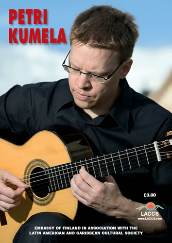 Petri Kumela, Guitar. Concert Programme.